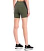Color:Olive - Image 2 - Active Power 6#double; High Waisted Side Pocket Coordinating Bike Shorts
