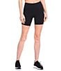 Color:Black - Image 1 - Active Power 6#double; High Waisted Side Pocket Coordinating Bike Shorts