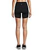 Antonio Melani Active Power 6#double; High Waisted Side Pocket Coordinating Bike Shorts, Color:Black - Image 2