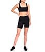 Color:Black - Image 3 - Active Power 6#double; High Waisted Side Pocket Coordinating Bike Shorts