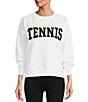 Antonio Melani Active Pullover French Terry Tennis Sweatshirt, Color:Ivory - Image 3