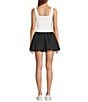 Antonio Melani Active Scoop Neck Two-Tone Sleeveless Bubble Hem Dress, Color:Black/White - Image 2