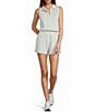Antonio Melani Active Sleeveless Collared Neckline Romper - Image 1