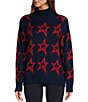 Antonio Melani Active Star Wool Turtleneck Long Sleeve Sweater, Color:Navy - Image 1