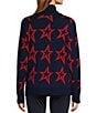 Antonio Melani Active Star Wool Turtleneck Long Sleeve Sweater, Color:Navy - Image 2