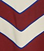 Antonio Melani Active Stripe Piping Crew Neck Long Sleeve Pullover Coordinating Sweatshirt, Color:Burgundy - Image 4