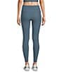 Color:Slate Blue - Image 2 - Active Studio Ribbed High Waisted 28-Inch Coordinating Leggings