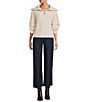 Antonio Melani Active Wool Blend Knit Platter Collar Long Sleeve Quarter Zip Pullover - Image 3