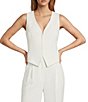 Antonio Melani Adrienne Sleeveless V-Neckline Hook Front Vest - Image 1