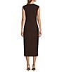 Antonio Melani Alba Button Front Sleeveless Pencil Dress - Image 2
