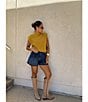Antonio Melani Alena Denim Round Neck Sleeveless Coordinating Blouse - Image 6