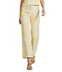 Antonio Melani Coordinating Alexa Floral Soutache Pants, Color:Sand Butter - Image 1