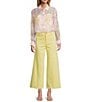Antonio Melani Alexandra Wide Leg Denim Jeans, Color:Butter - Image 3