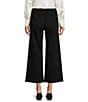 Antonio Melani Alexandra Wide Leg Raw Hem Twill Chino Pants, Color:Black - Image 2