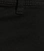 Antonio Melani Alexandra Twill High Rise Wide Leg Raw Hem Cropped Chino Pants, Color:Black - Image 4