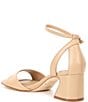 Color:Spanish Sand - Image 3 - Alice Leather Peep Toe Block Heel Sandals