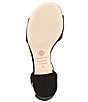 Color:Black - Image 6 - Alice Suede Peep Toe Block Heel Sandals