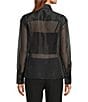Antonio Melani Amaya Organza Point Collar Button Front Blouse - Image 2