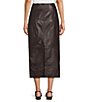 Antonio Melani Amelia Genuine Leather Coordinating Midi Skirt - Image 2