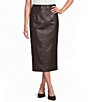 Antonio Melani Amelia Genuine Leather Coordinating Midi Skirt - Image 1