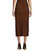 Antonio Melani Amelia Genuine Suede High Rise Flat Front Pencil Coordinating Maxi Skirt - Image 2