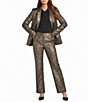 Antonio Melani Amira Metallic Jacquard Blazer - Image 3