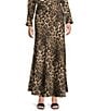 Antonio Melani Animal Printed Bella Satin Coordinating Maxi Skirt, Color:Leopard - Image 1