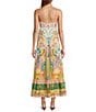 Antonio Melani Anne Printed Square Neck Sleeveless A-Line Dress, Color:Multi Color - Image 2