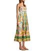 Antonio Melani Anne Printed Square Neck Sleeveless A-Line Dress, Color:Multi Color - Image 3
