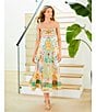 Antonio Melani Anne Printed Square Neck Sleeveless A-Line Dress, Color:Multi Color - Image 6