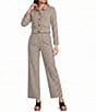 Antonio Melani Anniston Gingham Flat Front Coordinating Pants - Image 3