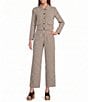 Antonio Melani Anniston Gingham Flat Front Coordinating Pants - Image 3