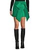 Antonio Melani Antoinette Stretch Mikado Bow Mini A-Line Skirt - Image 1