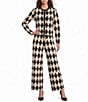 Antonio Melani Argyle Cropped Cardigan - Image 3