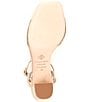 Color:Glimmer Gold - Image 6 - Arla Metallic Leather Ankle Strap Dress Sandals