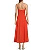 Antonio Melani Aubrey V-Neck Sleeveless A-Line Midi Dress, Color:Citrus - Image 2