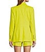 Antonio Melani Aurora Notch Lapel Long Sleeve Coordinating Button Front Blazer, Color:Lime - Image 2