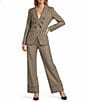 Antonio Melani Aurora Plaid Notch Collar Long Sleeve Button Front Blazer, Color:Desert Chive - Image 4