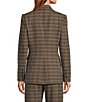 Antonio Melani Aurora Plaid Notch Lapel Long Sleeve Button Front Blazer - Image 2