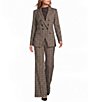 Antonio Melani Aurora Plaid Notch Lapel Long Sleeve Button Front Blazer - Image 3