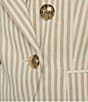 Antonio Melani Coordinating Aurora Stripe Linen Blend Jacket, Color:Natural Stripe - Image 5