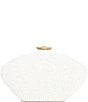 Color:White - Image 2 - Beaded Shell Minaudiere Clutch