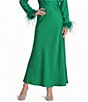 Antonio Melani Bella A-Line Coordinating Satin Maxi Skirt - Image 1