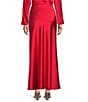 Antonio Melani Bella A-Line Satin Maxi Skirt, Color:Scarlet - Image 2