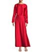 Antonio Melani Bella A-Line Satin Maxi Skirt, Color:Scarlet - Image 3