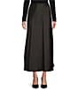 Antonio Melani Bella A-Line Satin Maxi Skirt, Color:Black - Image 1