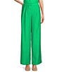 Color:Fern - Image 1 - Berklee Wide Leg Pleated Front Coordinating Pant