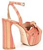 Color:Terracotta Pink Multi - Image 2 - Bindi Bow Platform Dress Sandals