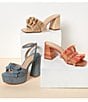 Color:Terracotta Pink Multi - Image 5 - Bindi Bow Platform Dress Sandals