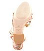 Color:Bright Multi - Image 6 - Bindi Linen Bow Platform Dress Sandals